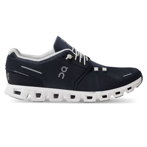 On Running Men's Cloud 5 Sneaker - Midnight/White