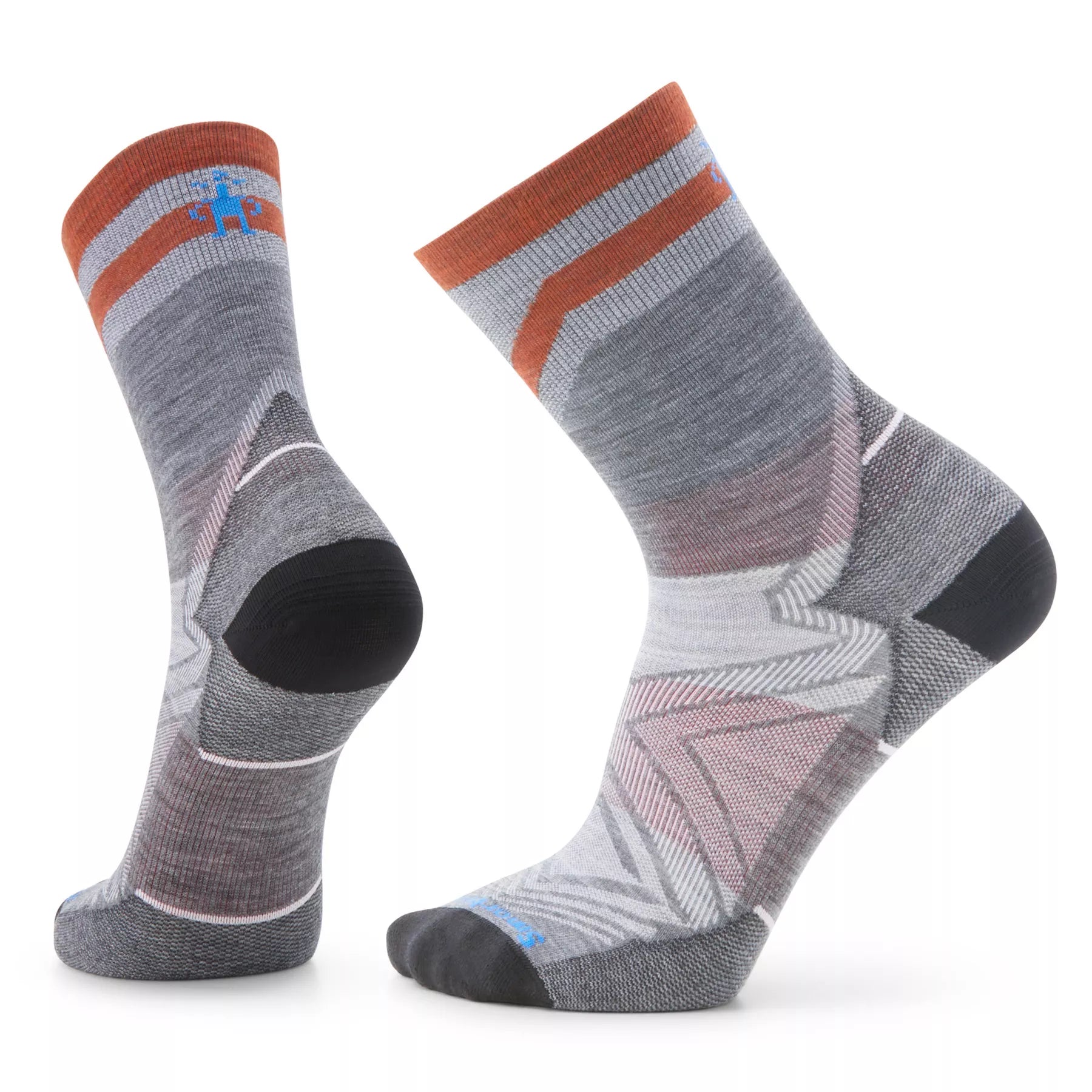 SmartWool Women's Mid-Crew Run (Zero Cushion) Sock - Medium Gray