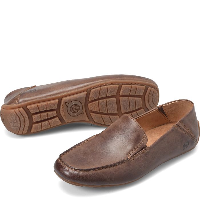 Born Men's Marcel Driving Moc - Dark Brown (Nut)