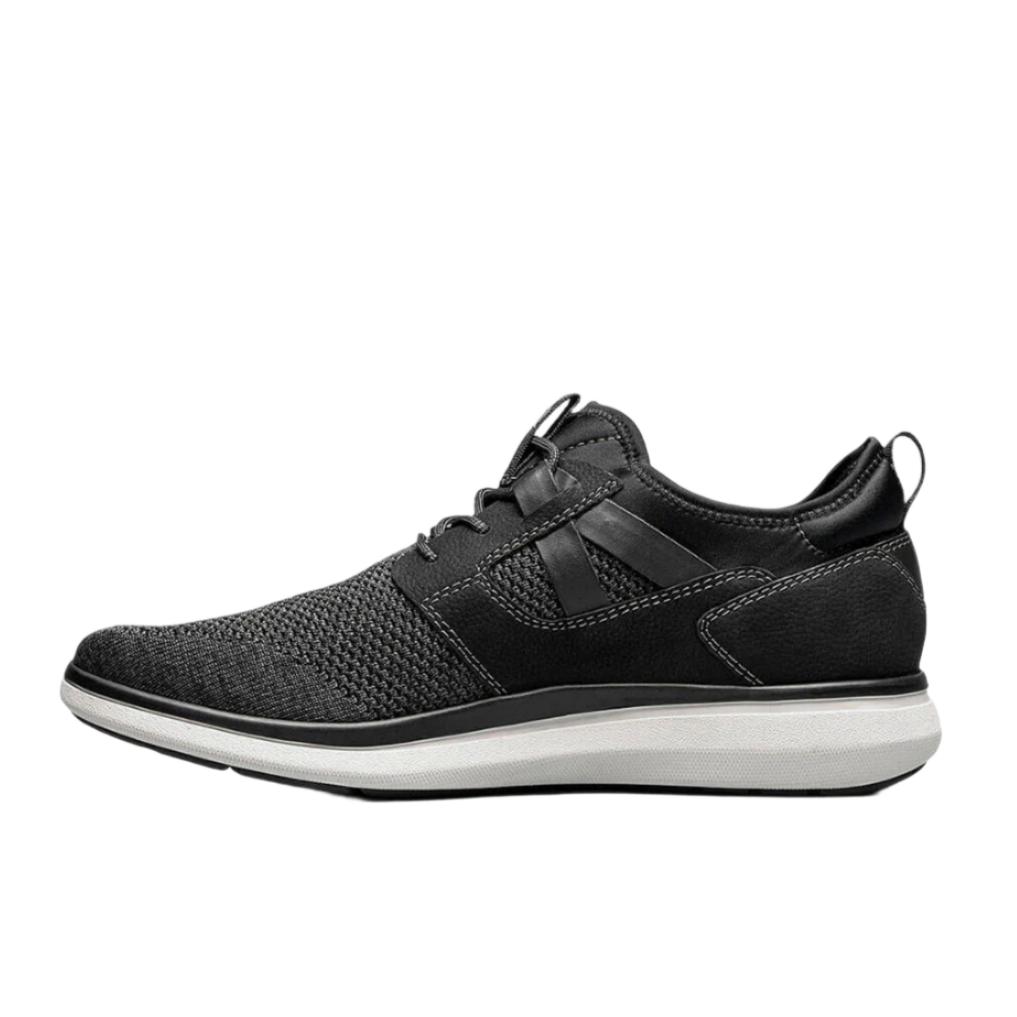 Florsheim Men's Venture Knit Lace Up Sneaker - Black