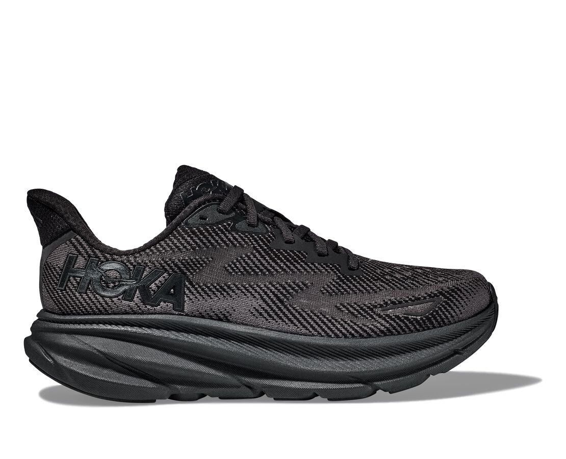 HOKA Men's Clifton 9 - Black/Black