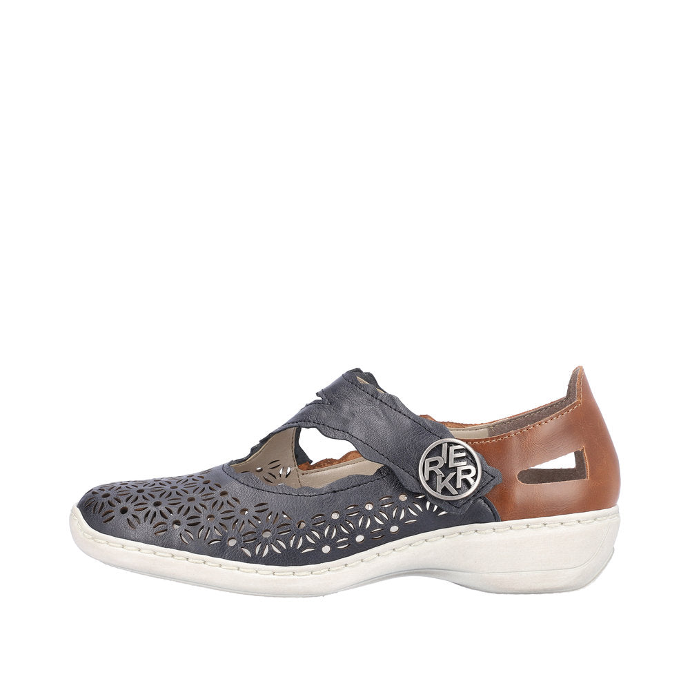 Rieker Women's Doris - Pazifik/Mogano