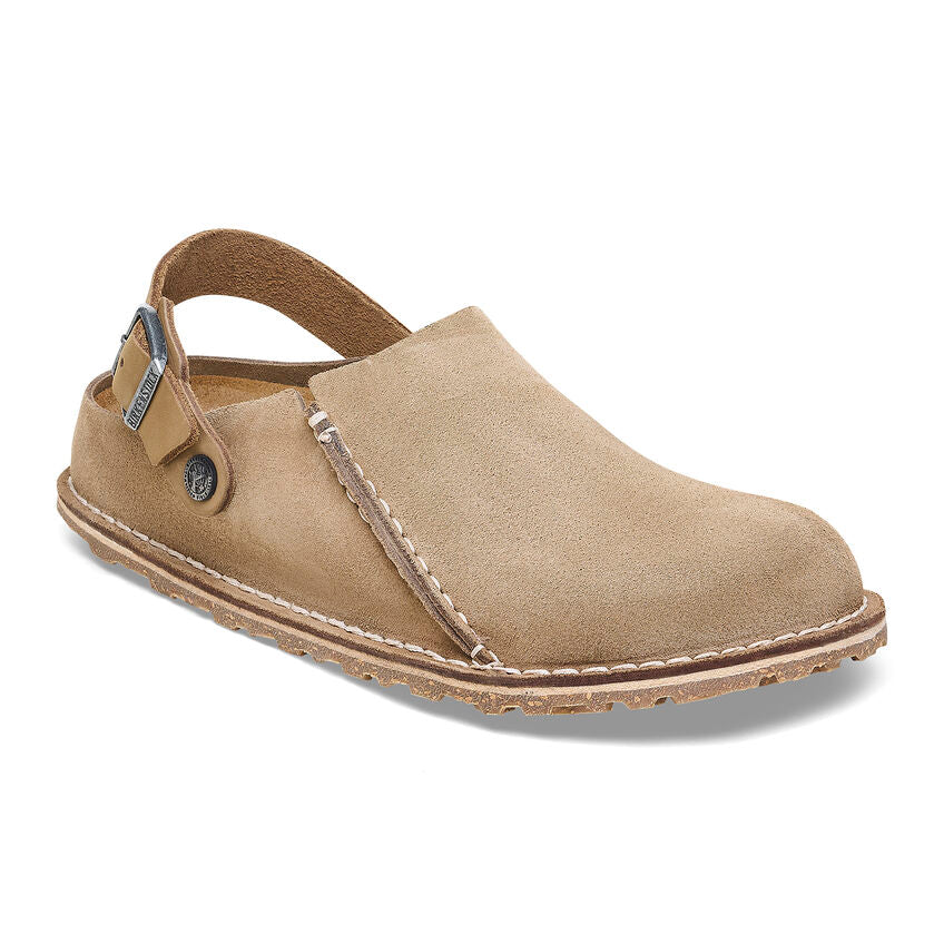 Birkenstock Men's Lutry Premium Suede - Gray Taupe