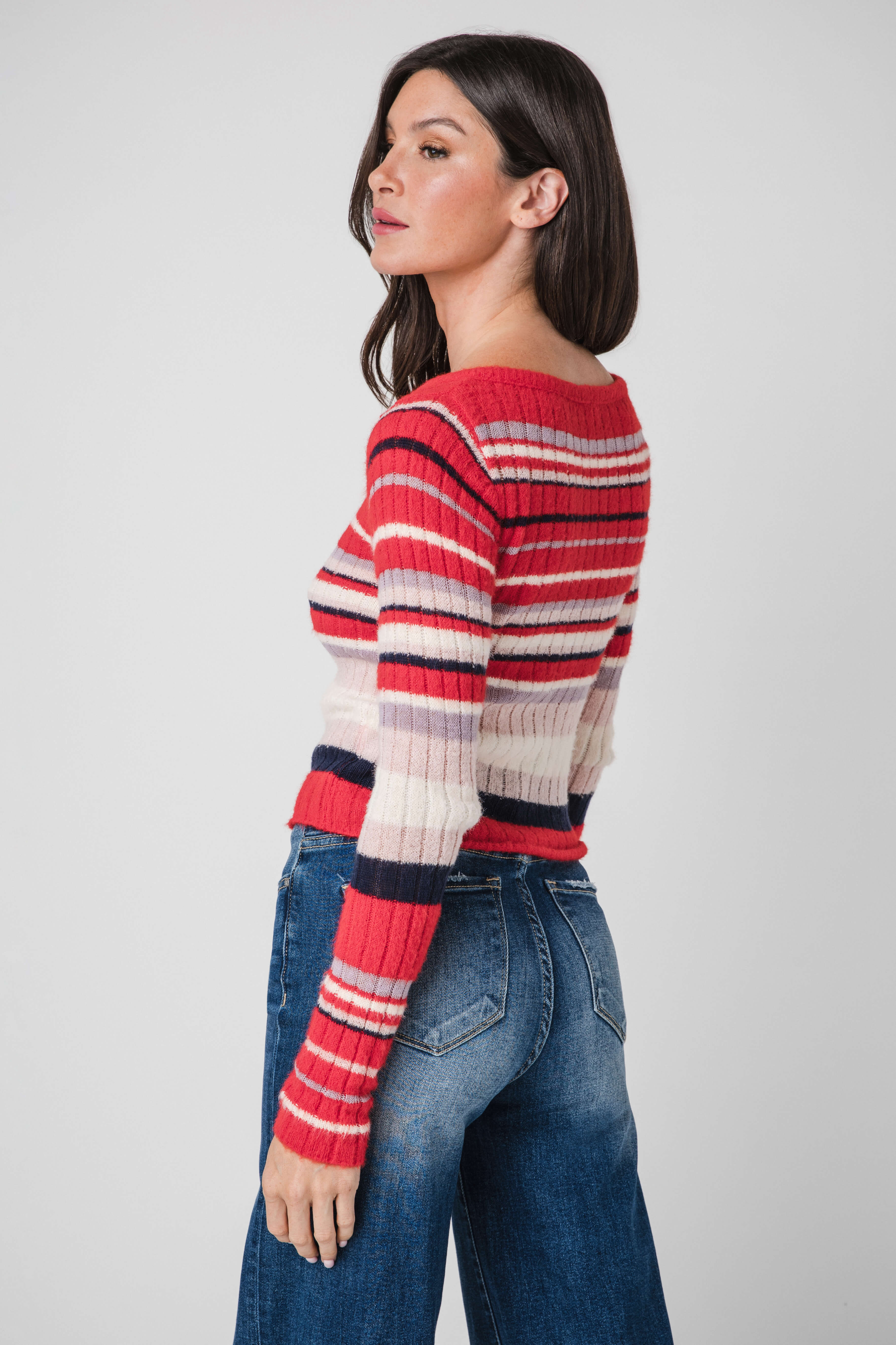 Free People Lumen Stripe Pullover