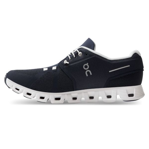 On Running Men's Cloud 5 Sneaker - Midnight/White