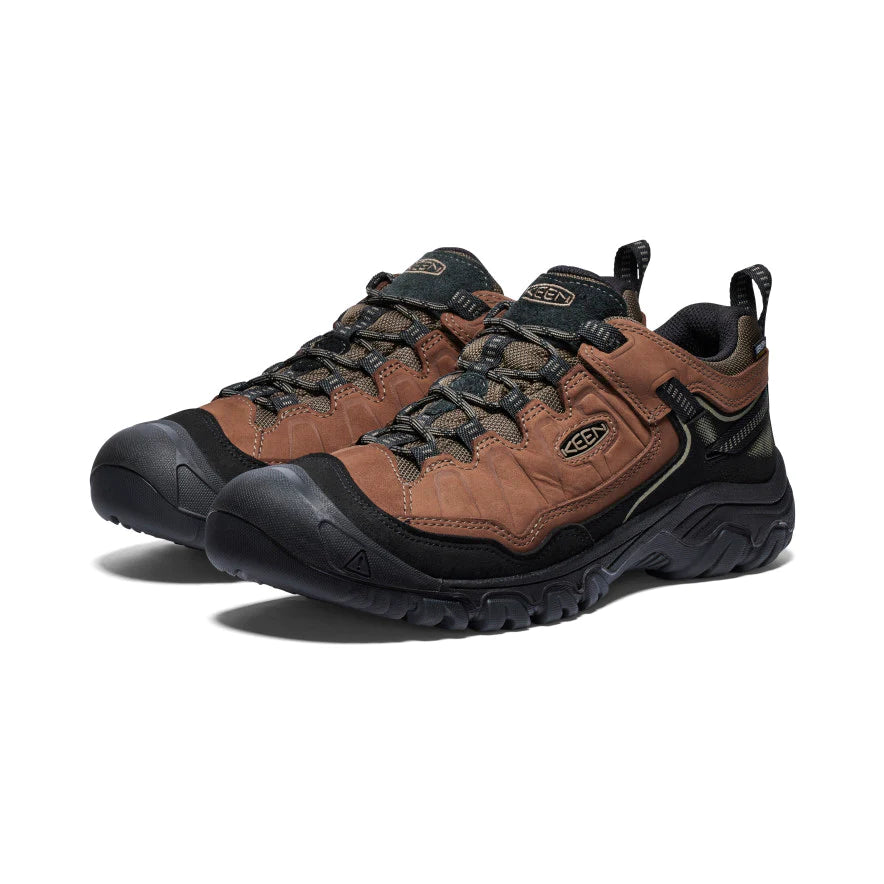 Keen Men's Targhee IV Waterproof Hiking Shoe - Bison/Black