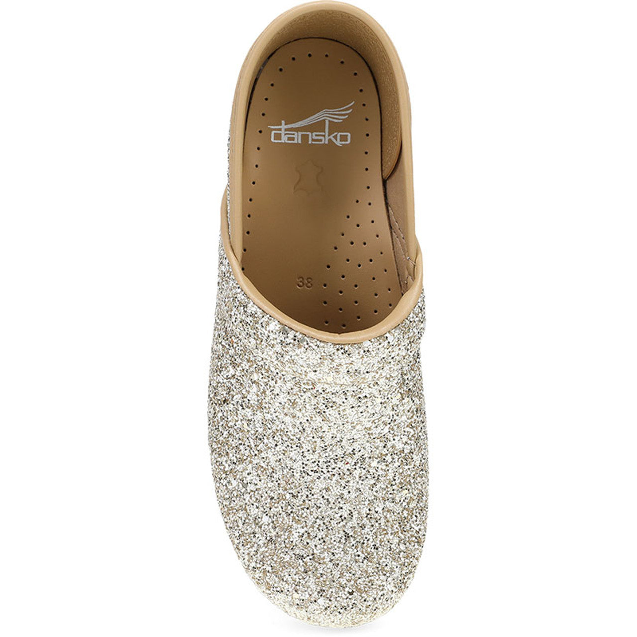 Dansko Women's Professional Glitter Clogs - Campagne Glitter