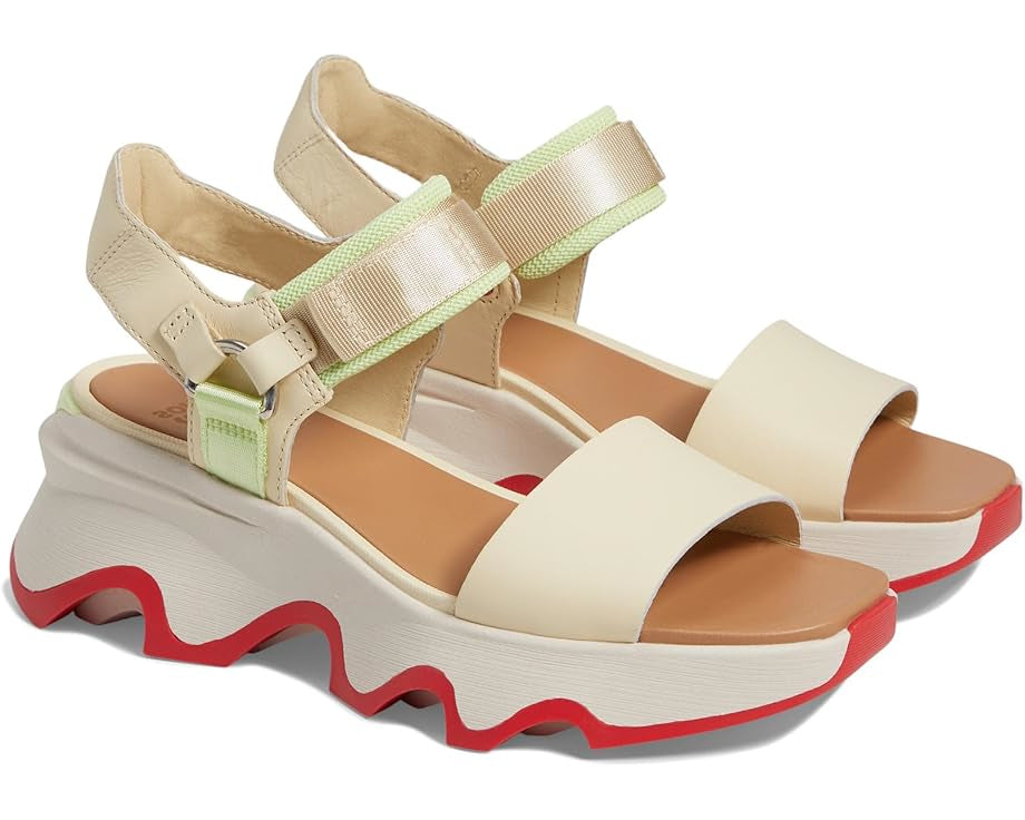 Kinetic Impact Y-Strap High Sandal - Honey White/Luminous Lime