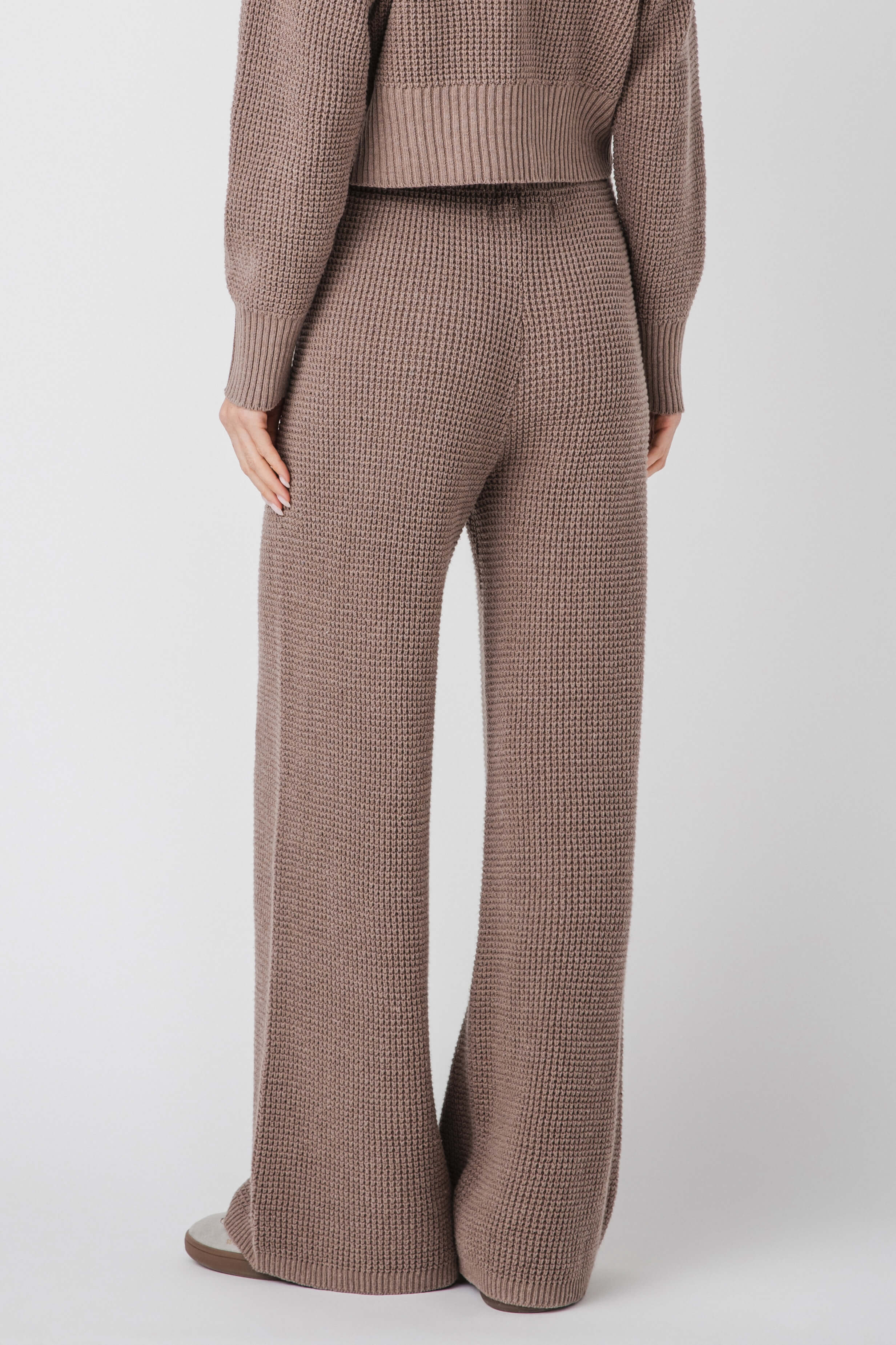 Vintage Havana Waffle Knit Wideleg Pant