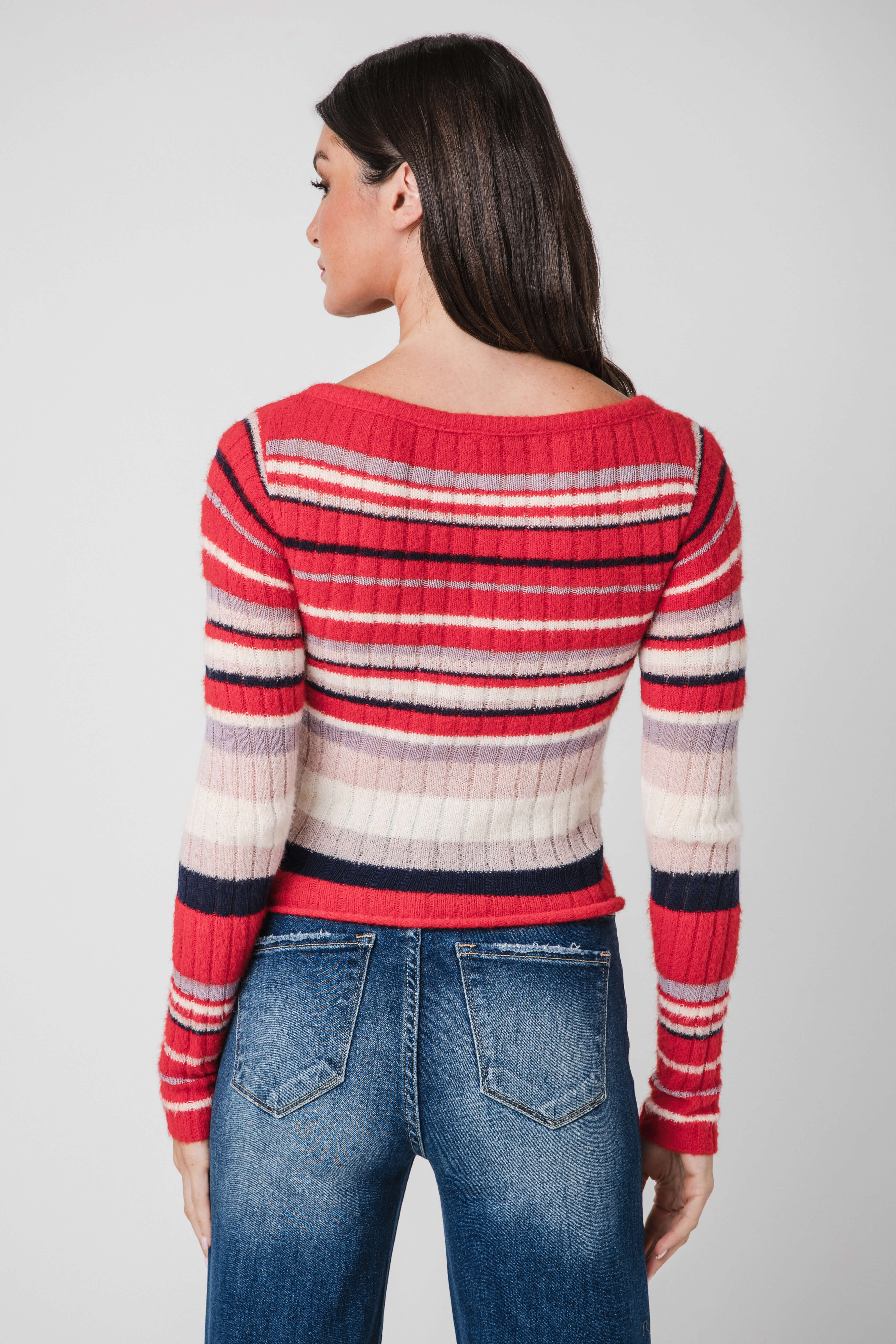 Free People Lumen Stripe Pullover