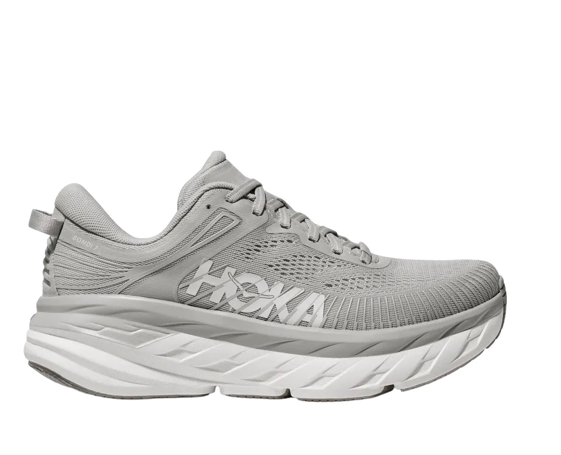 HOKA Men's Bondi 7 Sneaker - Harbor Mist/White