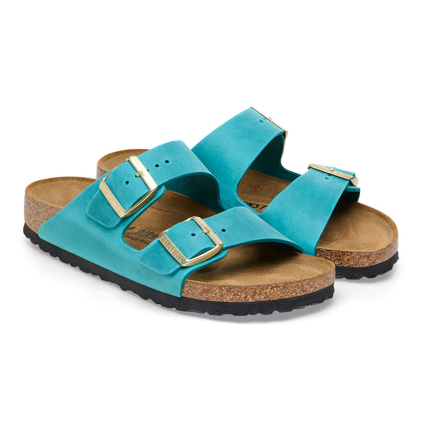 Birkenstock Women's Arizona Sandal - Biscay Bay Oiled Leather