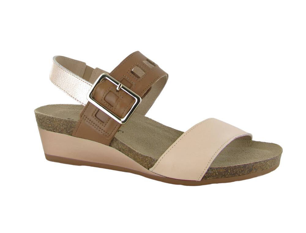 Naot Women's Dynasty Sandal - Blush/Caramel/Rose Gold