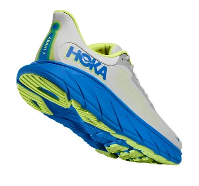 HOKA Men's Arahi 7 Sneaker - Stardust/Electric Cobalt