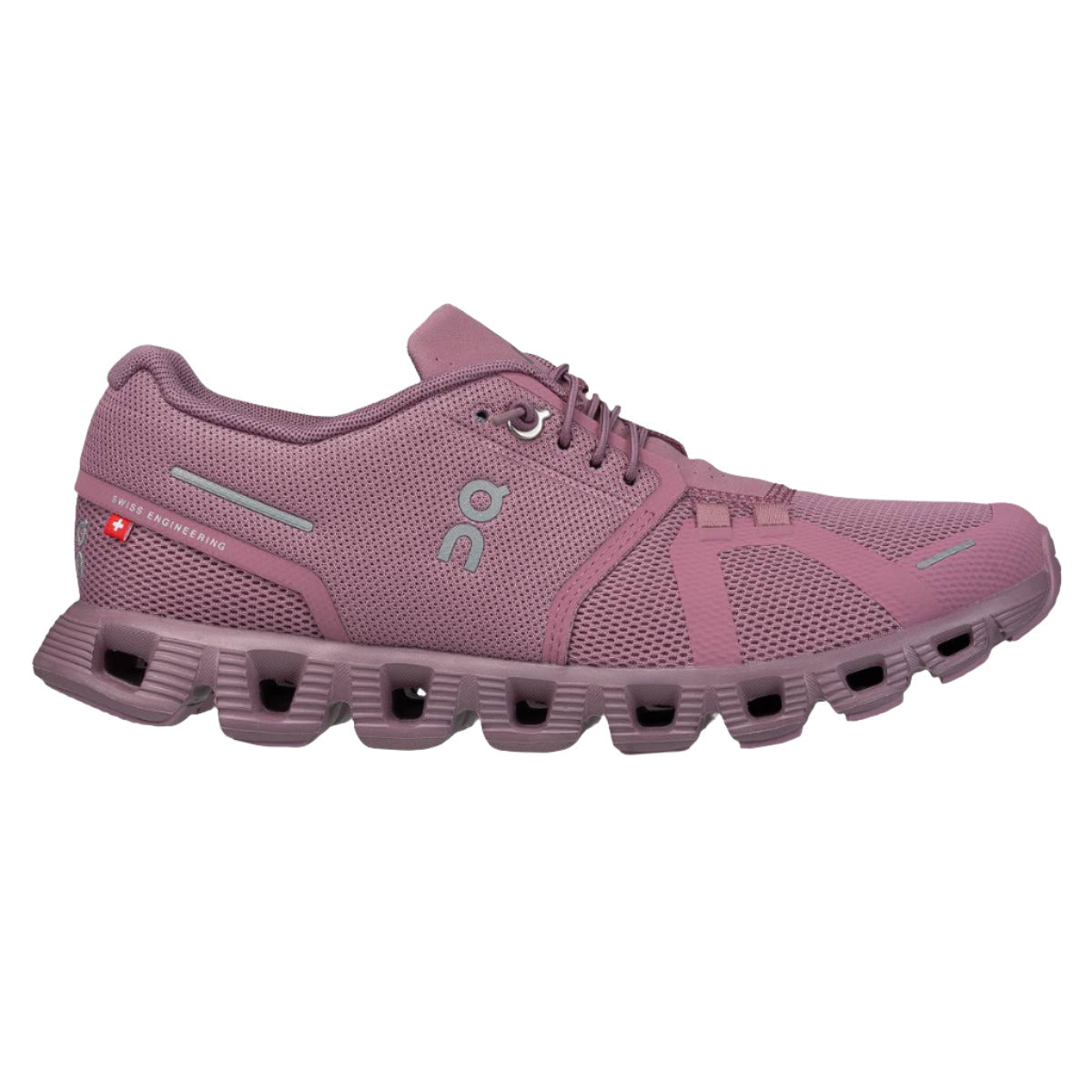 On Running Women's Cloud 5 Sneaker - Fig/Quartz