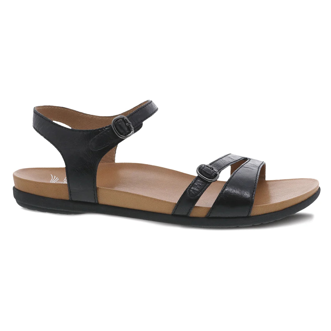 Dansko Women's Janelle Sandal - Black Glazed