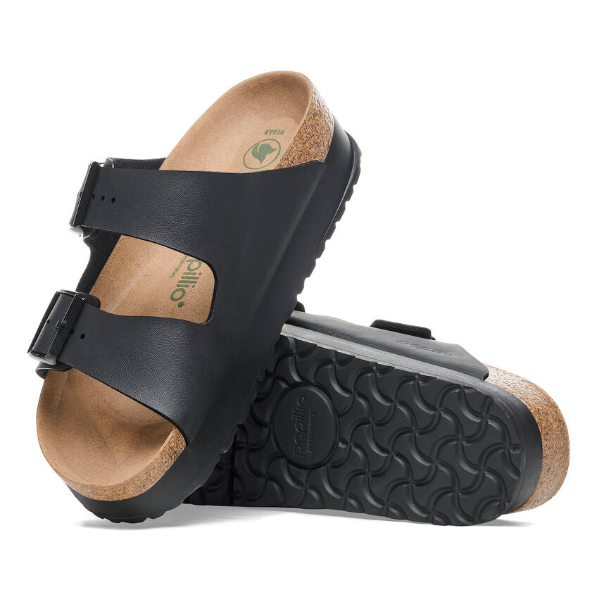 Birkenstock Women's Arizona Flex Platform  - Black