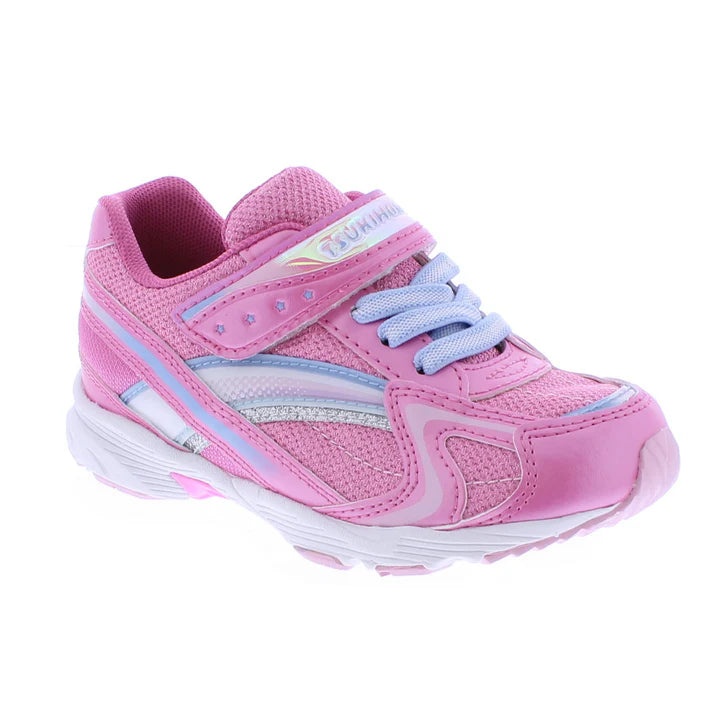 Tsukihoshi Kid's Glitz Sneaker - Pink/Light Blue