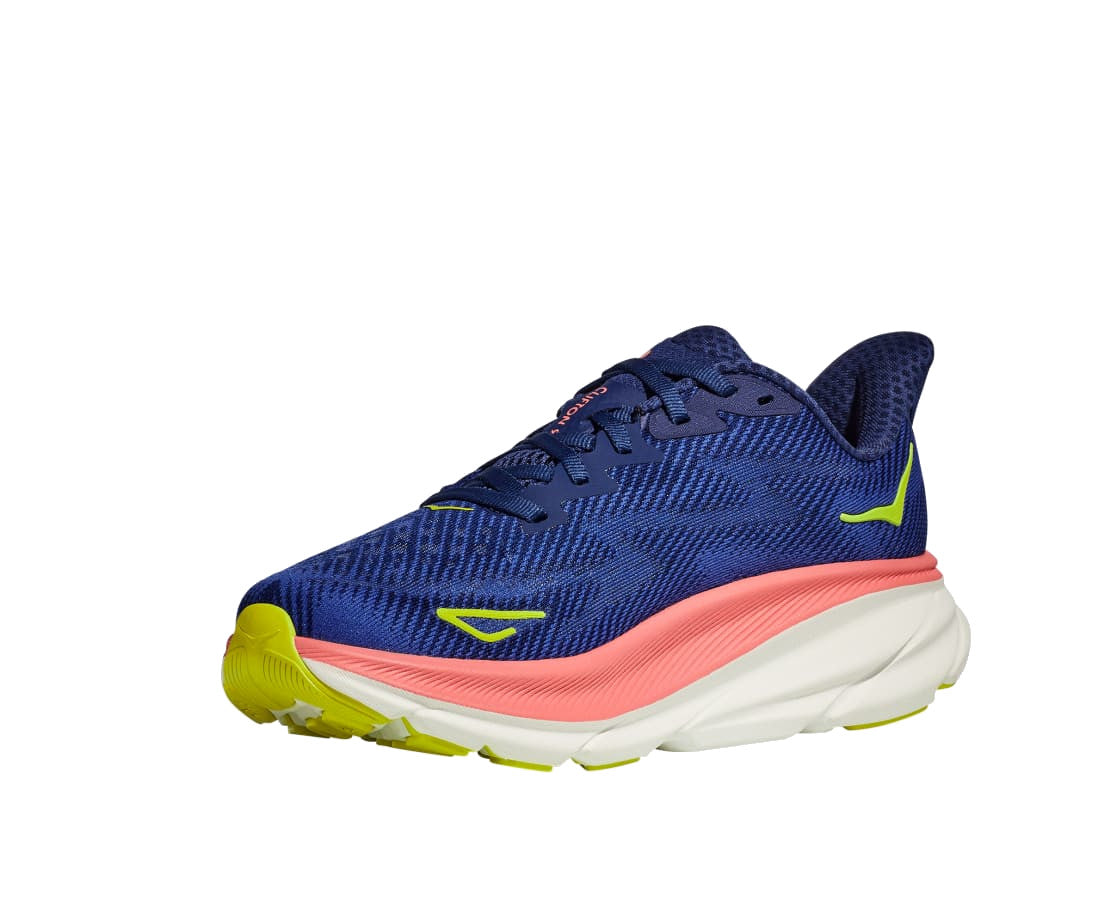 Hoka Women's Clifton 9 - Evening Sky/Coral