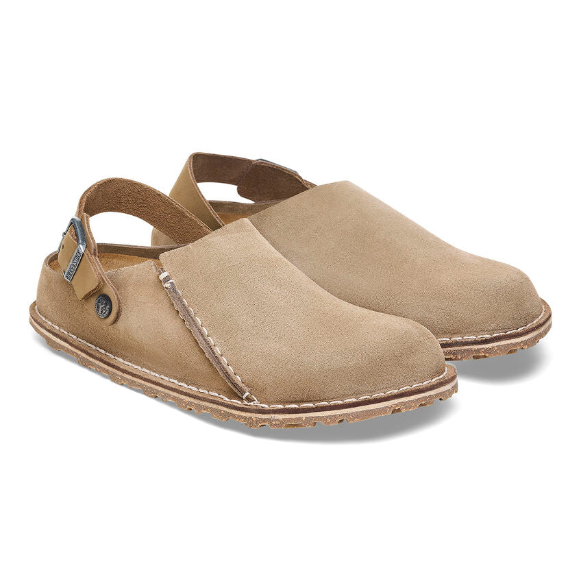 Birkenstock Men's Lutry Premium Suede - Gray Taupe