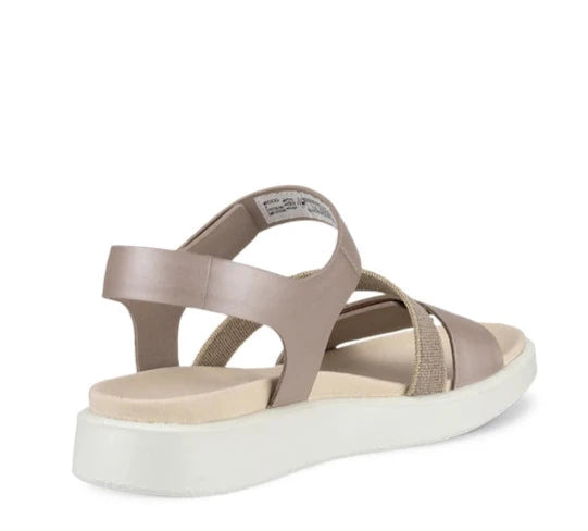 ECCO Women's Flowt Sandal - Grey Rose Metallic