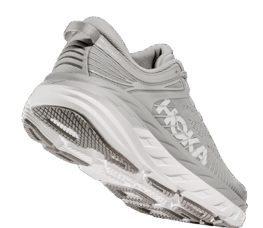 HOKA Women's Bondi 7 Sneaker - Harbor Mist/White