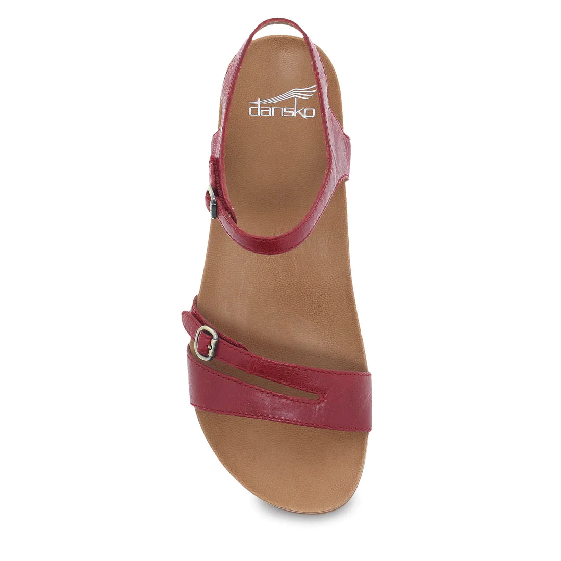 Dansko Women's Janelle Sandal - Red Glazed