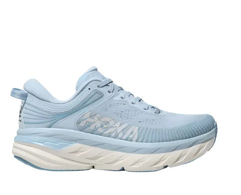 HOKA Women's Bondi 7 Sneaker - Ice Water/White