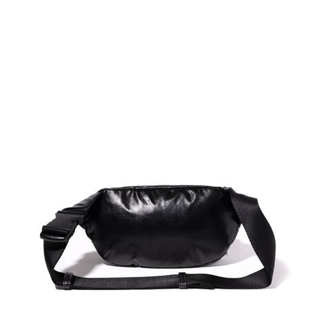 Baggalini On The Go Belt Bag - Black Gloss Ripstop