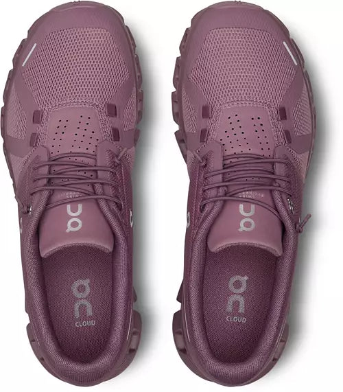 On Running Women's Cloud 5 Sneaker - Fig/Quartz