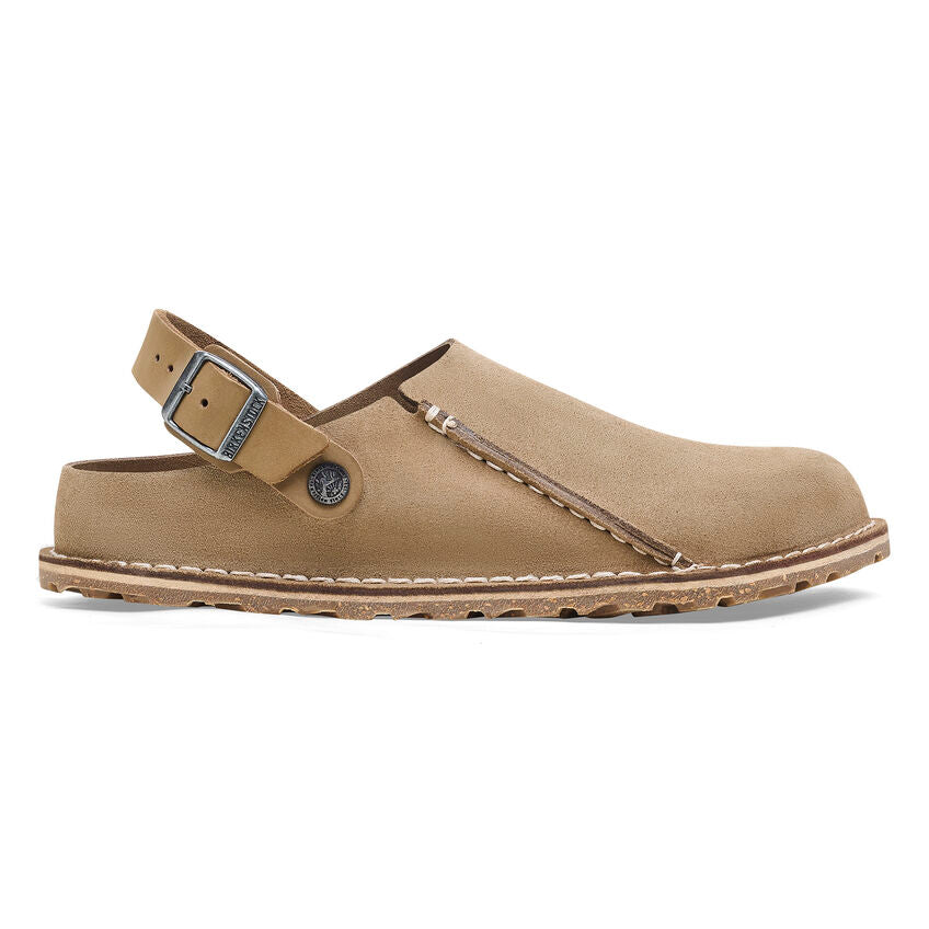 Birkenstock Men's Lutry Premium Suede - Gray Taupe