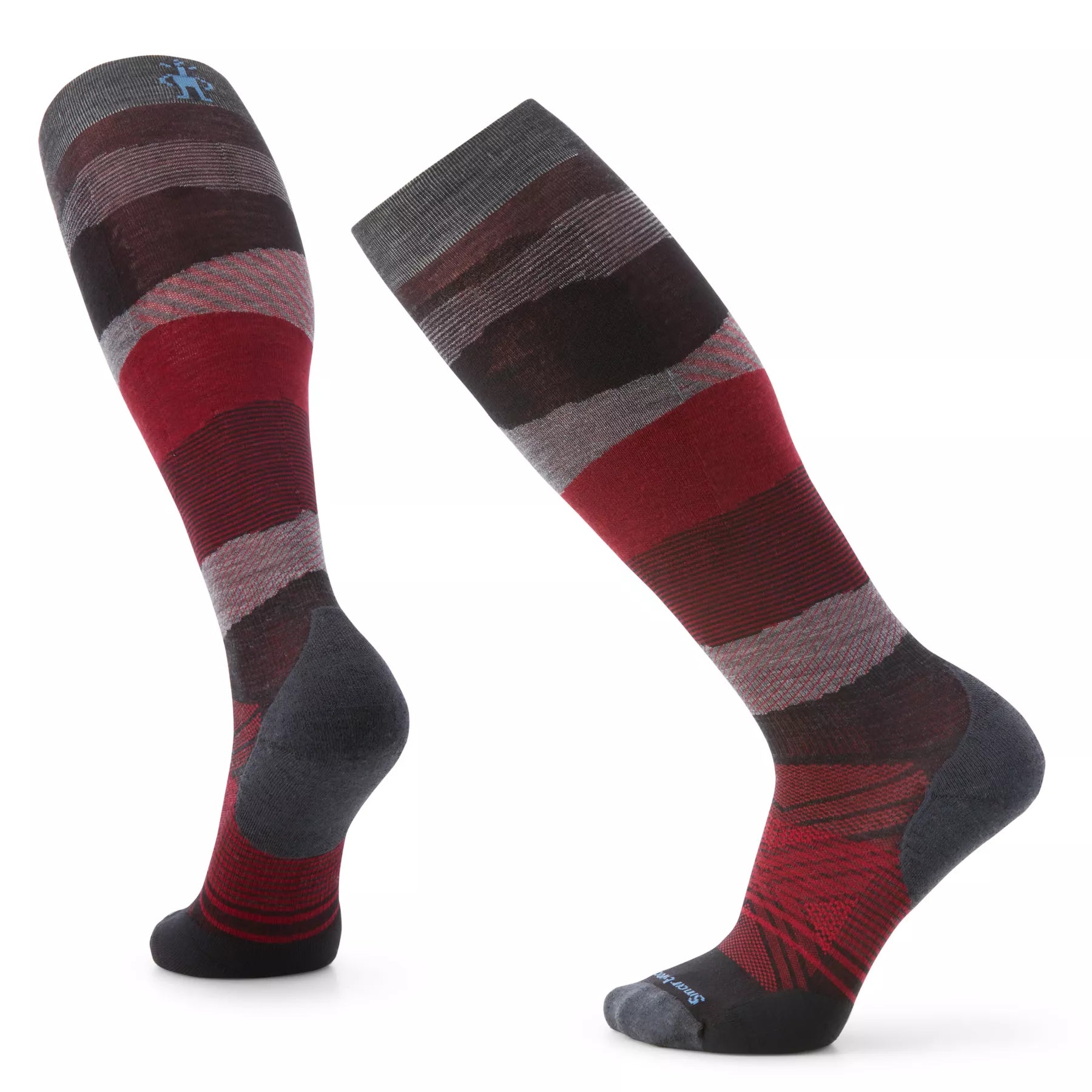 Smartwool Ski Targeted Cushion Pattern Over the Calf Socks - Charcoal