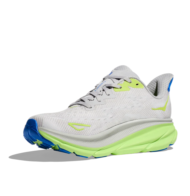 HOKA Men's Clifton 9 Sneaker - Stardust/Electric Cobalt