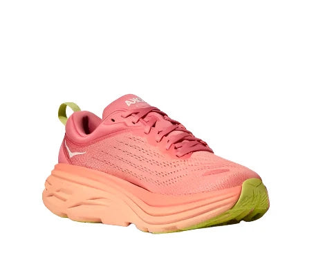 Hoka Women's Bondi 8 Running Sneakers - Coral/Papaya