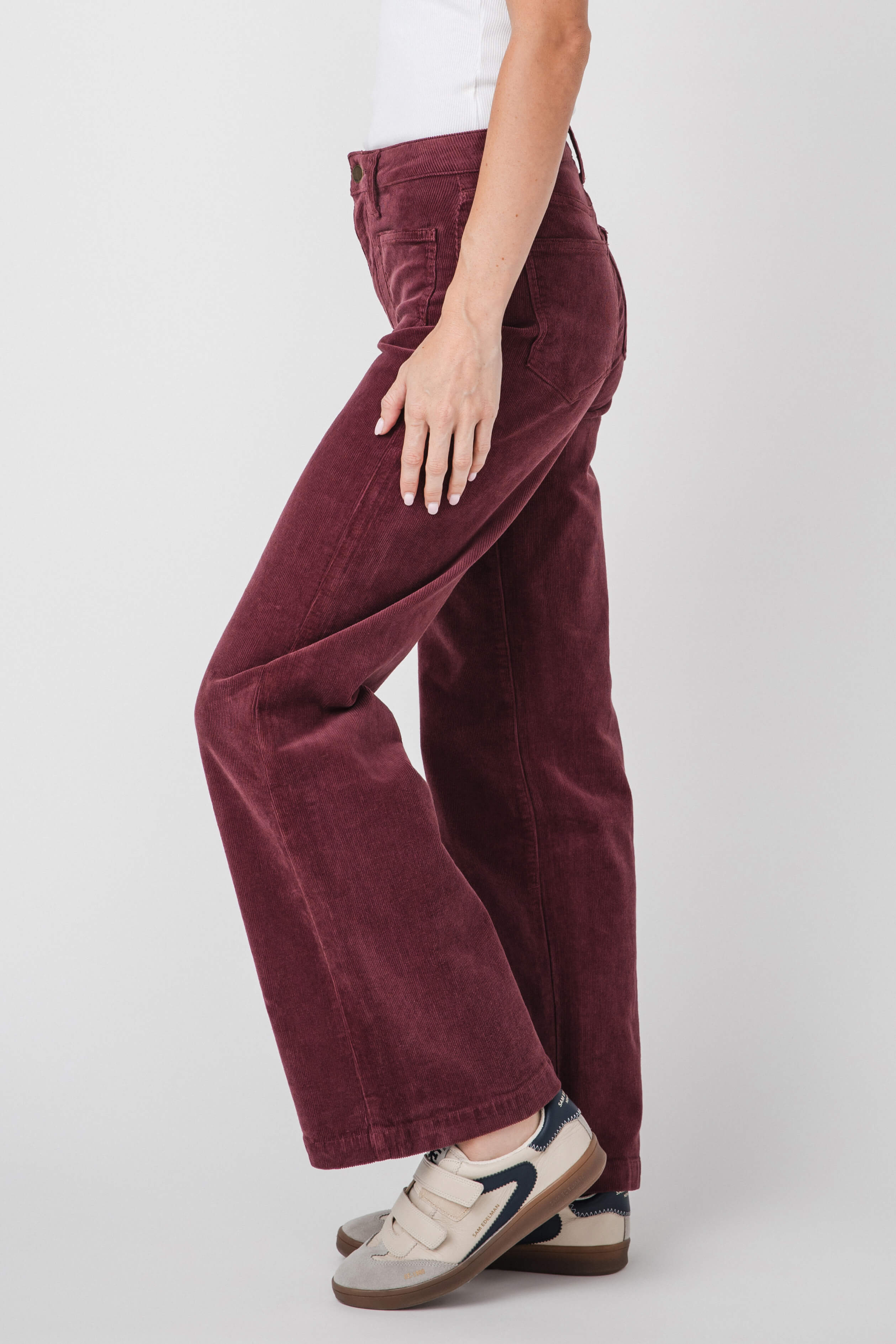 JBD Wide Leg Patch Pocket Corduroy Pants