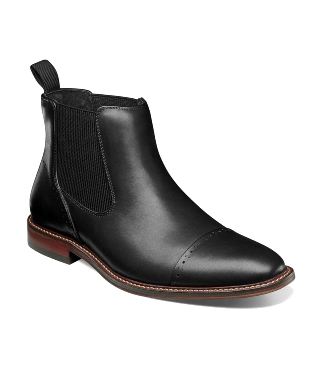 Stacy Adams Men's Maury Cap Toe Chelsea Boot - Black