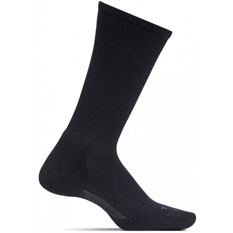 Feetures Men's Max Cushion Crew Sock - Black