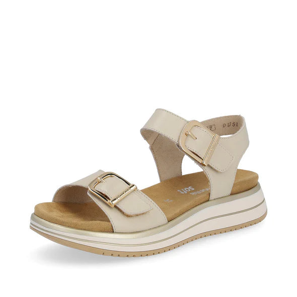 Remonte by Rieker Jocelyn Sandal - Kreid