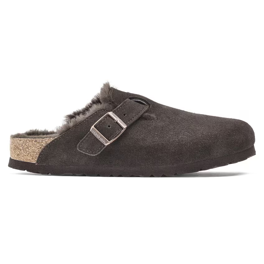 Birkenstock Unisex Boston Shearling Clog - Mocha