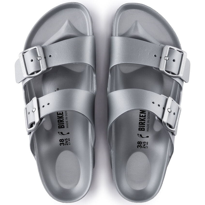 Birkenstock Women's Arizona EVA Sandals - Metallic Silver