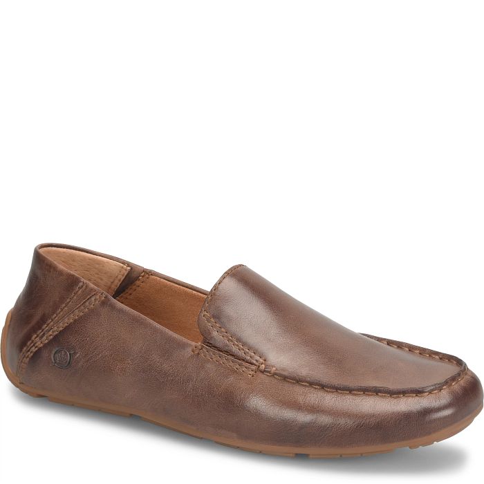 Born Men's Marcel Driving Moc - Dark Brown (Nut)