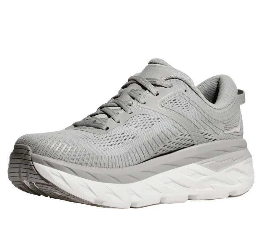 HOKA Men's Bondi 7 Sneaker - Harbor Mist/White