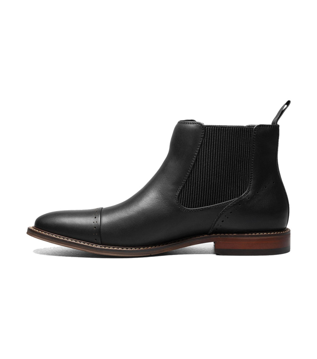 Stacy Adams Men's Maury Cap Toe Chelsea Boot - Black