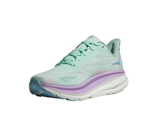 HOKA Women's Clifton 9 Sneaker - Sunlit Ocean/Lilac Mist