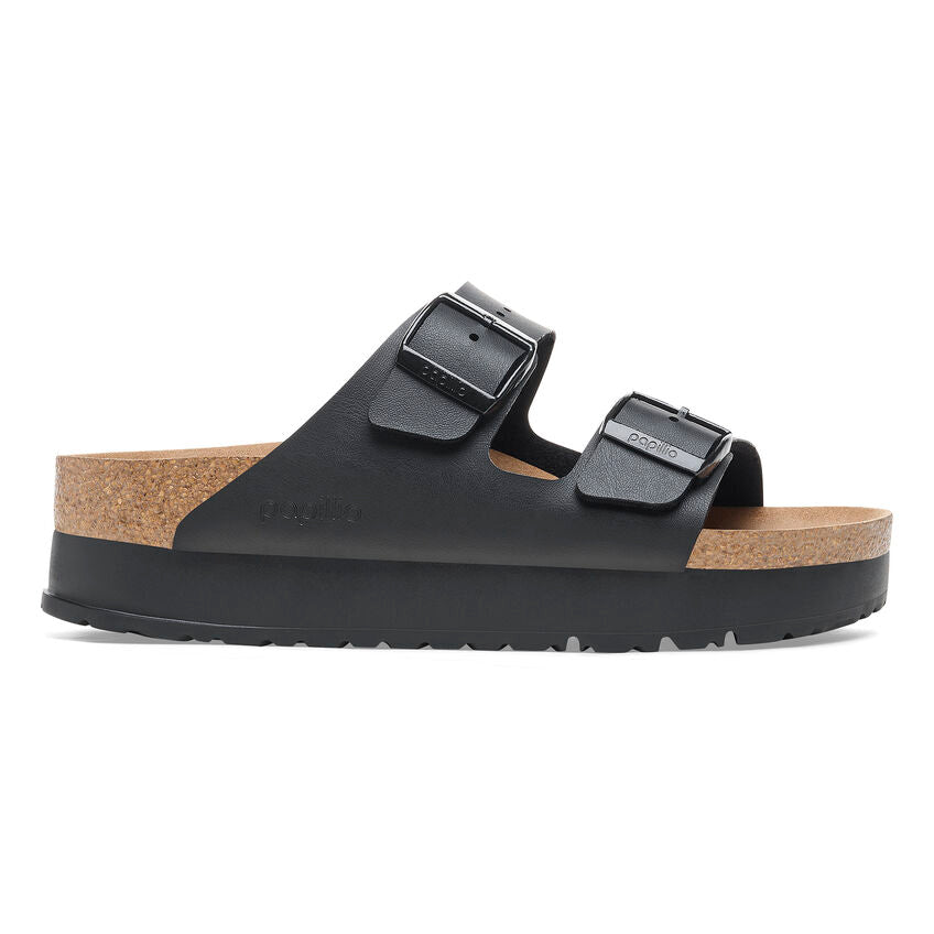 Birkenstock Women's Arizona Flex Platform  - Black