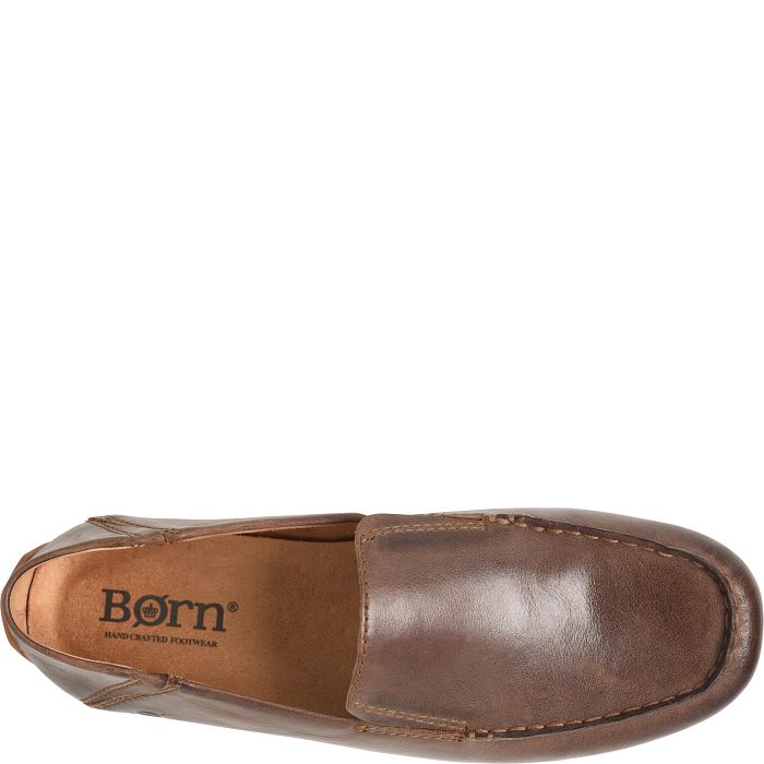 Born Men's Marcel Driving Moc - Dark Brown (Nut)