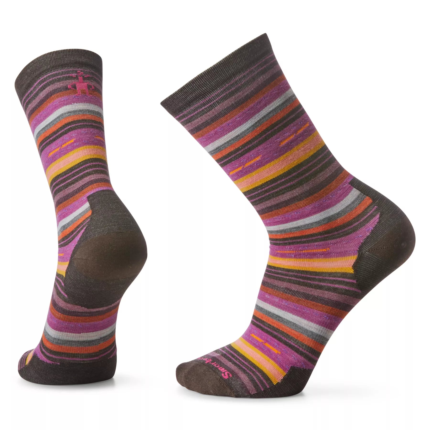 Smartwool Everyday Margarita Zero Cushion Crew Socks - Chestnut