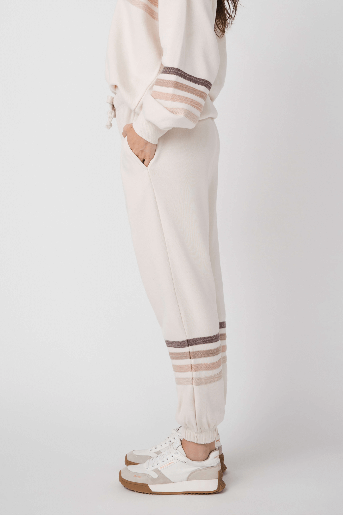 Vintage Havana Stripe Burnout Fleece Jogger