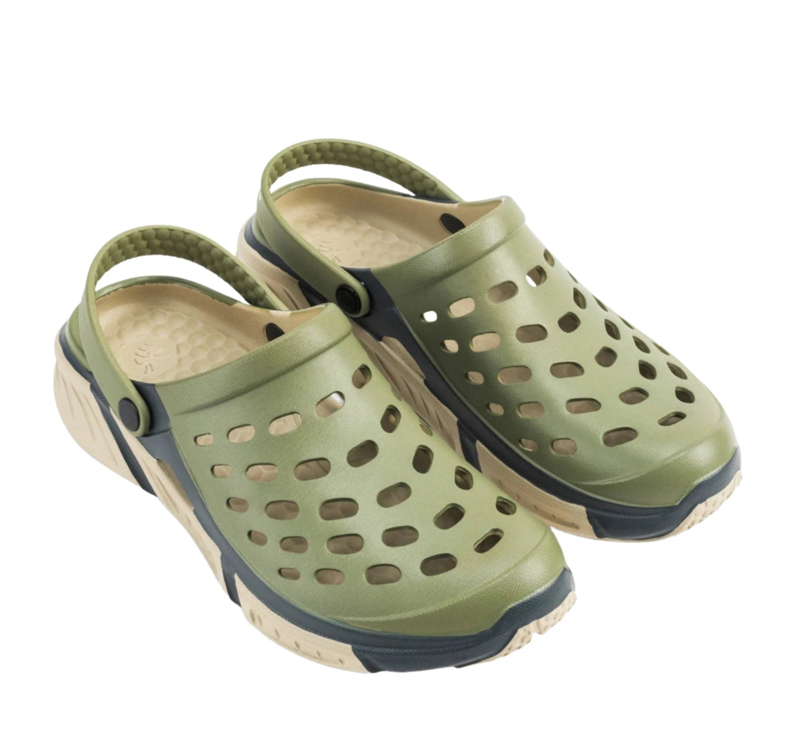 Joybees Men's Trekking Clog - Dusty Olive/Charcoal