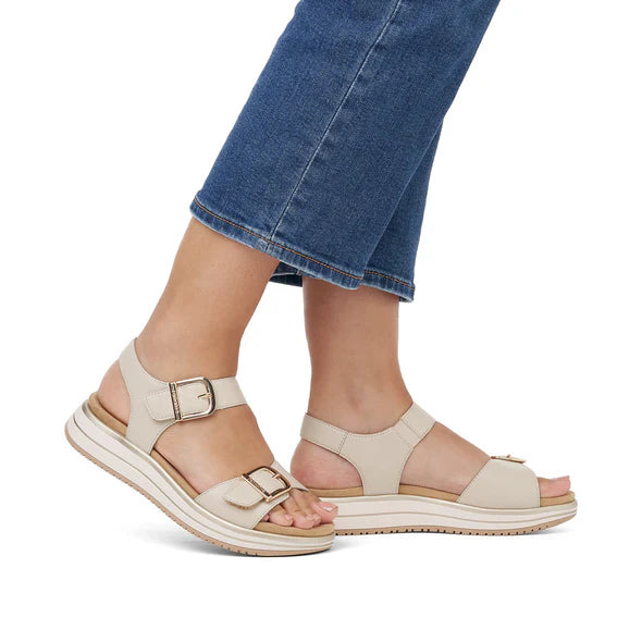 Remonte by Rieker Jocelyn Sandal - Kreid